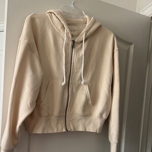 American Eagle Outfitters Cream Hoodie